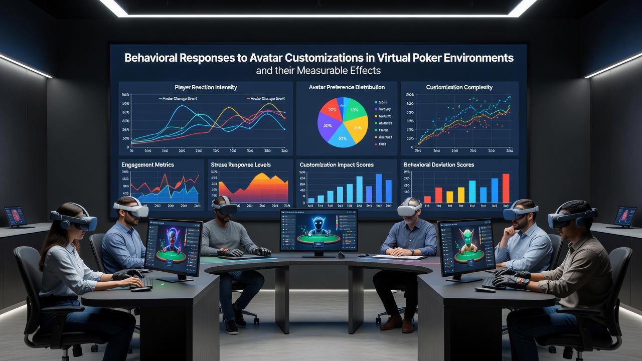 Data visualization of fold rate variations linked to avatar types during extended poker sessions