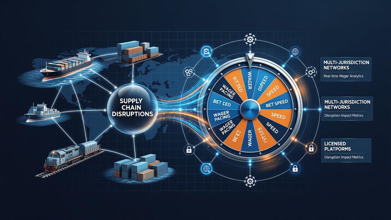 Supply chain elements intersecting with virtual wheel game servers in a multi-jurisdiction gaming network