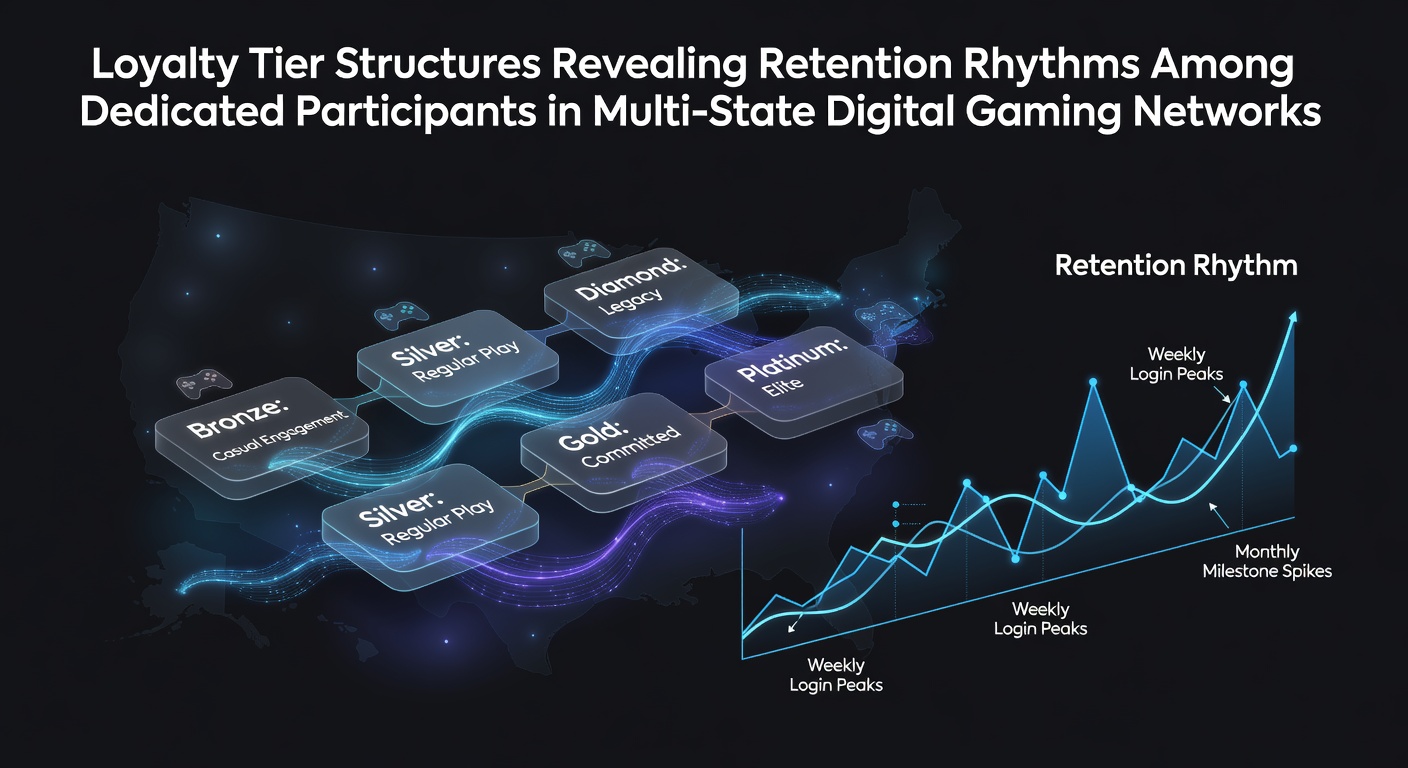 Loyalty tier structures in multi-state digital gaming networks showing retention patterns