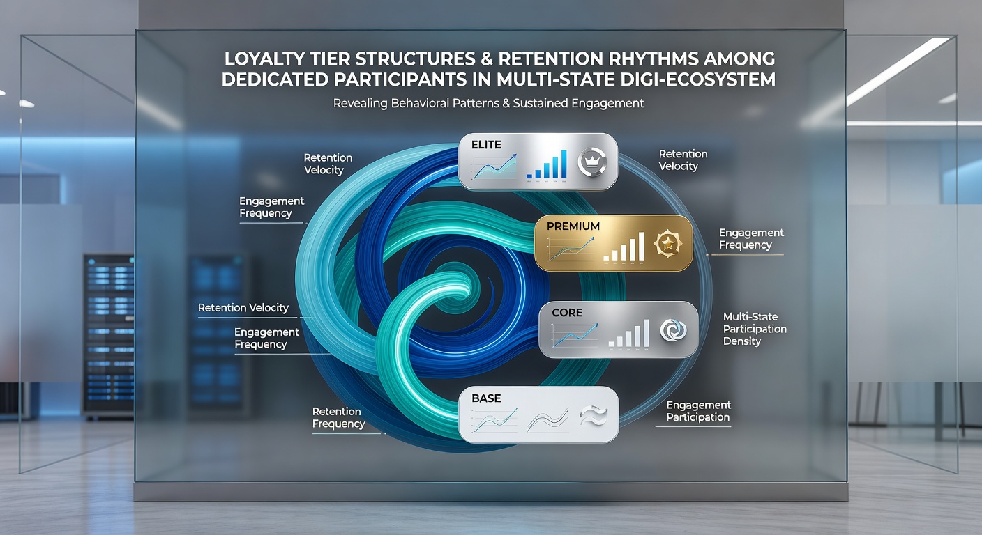 Data visualization of retention rhythms in digital gaming loyalty tiers